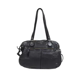Beardesign Bear Design Medium Schoudertas Dames - Leer - Lieke - Zwart