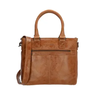 Micmacbags, Vrouwen, Handtas, Hide & Stitches Porto Handtasche - Brown - 100% Leder, Bruin
