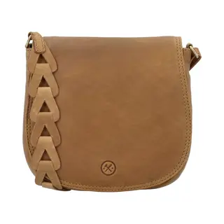 Hide & Stitches Daydreamer Schoudertas - Dames Tas - Cognac