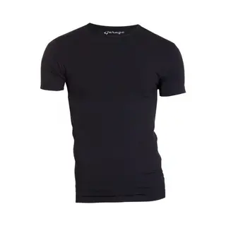 Garage 201 - Bodyfit T-shirt Ronde Hals Korte Mouw Zwart Xxl 95% Katoen 5% Elastan