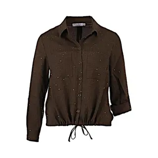 Enjoy Blouse 882332 - Donkerbruin