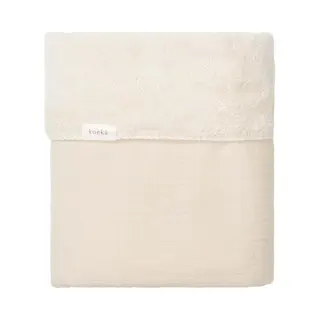 Koeka Ledikantdeken Teddy Faro Warm White 100x150