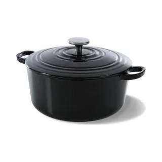 Bk Cookware Bourgogne Emailliertes Gusseisen 20cm/2, 5 L Schmortopf Mit Deckel, Induktionsgeeignet, Runde Kasserolle Zum Backen, Schmoren, Eintöpfe,
