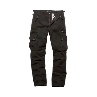 Vintage Industries Rico Pants Stoffhose Schwarz In M