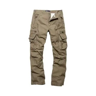 Vintage Industries Rico Pants Stoffhose Oliv In L