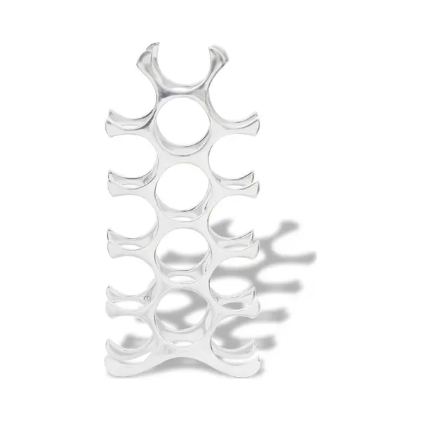 VidaXL - Wijnrek - Voor - 15 - Flessen - Aluminium - Zilverkleurig thumbnail