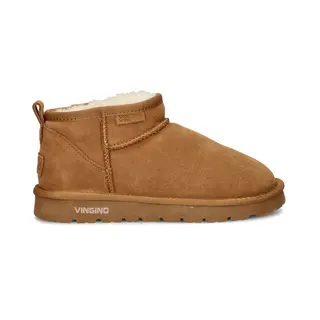 Vingino Ashley Low Laarzen - Suède - Meisjes - Cognac - Maat 32