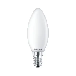 Philips by Signify Philips Filamentkaarslamp mat 60W B35 E14