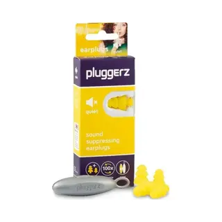 Pluggerz Ohrstöpsel Quiet - 2 Paar (S/M/L) - Wiederverwendbar - Weich & Bequem - Gefiltert - 27 Db - Konzentration - Studieren - Fokus