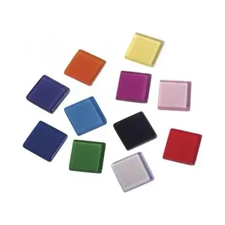 Rayher hobby materialen Rayher Mozaiek Steentjes/tegeltjes - 205x Stuks - Multi - 1 X 1 Cm - Mozaieken Maken - Kunststof