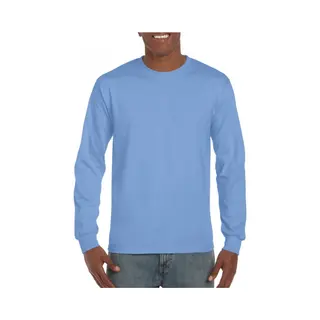 Gildan Leon & Soda T-shirt Lange Mouwen - Heren - Lichtblauw - Katoen/polyester - Normale Fit M