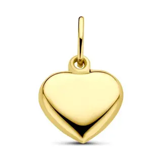 Marie-Céleste Marie Celeste - Hanger Hart 8.5x8.5mm - Geelgoud