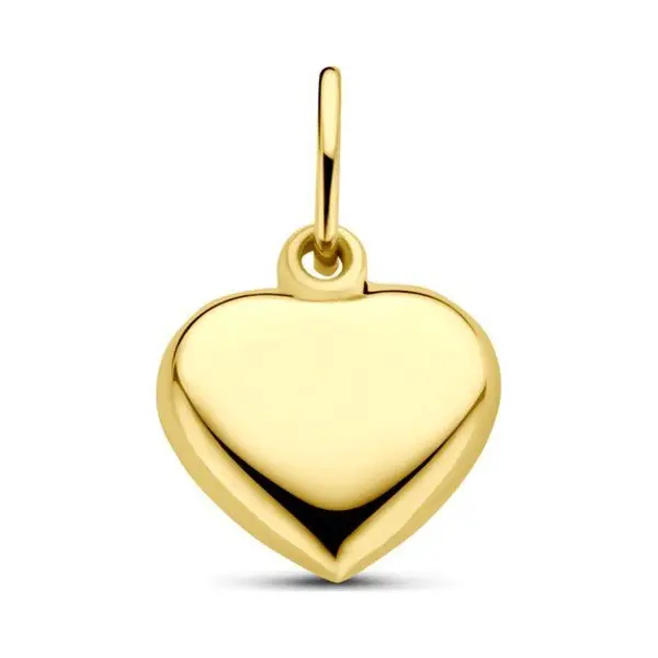 Marie-Céleste Marie Celeste - Hanger Hart 8.5x8.5mm - Geelgoud thumbnail