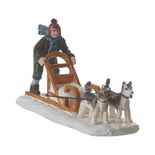 Luville - Dog Sleigh - Kersthuisjes & Kerstdorpen