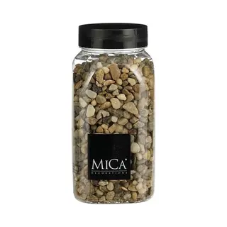 Mica Decorations Hobby Mini Steentjes - Grind - Bruin Mix - 650 Ml - Decoratie Materialen