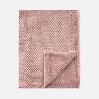 Byrklund Plaid Bubble Cuddle - 130x160 - 100% Polyester - Oud Roze