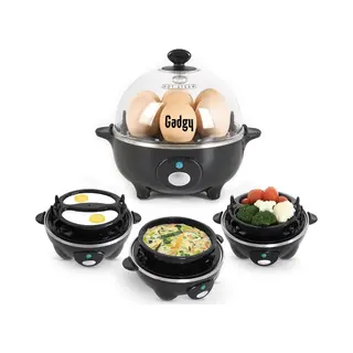 Gadgy Eierkoker Elektrisch - 7 Eieren – Koken, Pocheren, Roerei, Omelet – Vaatwasbestendig - Eierkoker