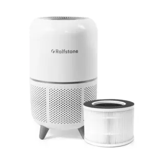 Rolfstone Air Balance - Luchtreiniger / Air Purifier Met Vervangbaar Hepa 13 Filter + Koolstoffilter - Cadr, 160m3/h. - Werkt Tegen Huisstofmijt,