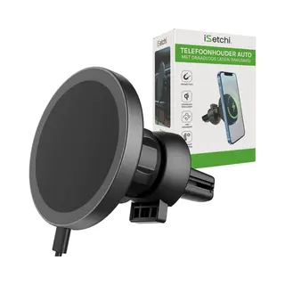 ISetchi Telefonhalterung - Qi Wireless Charger - 15-Watt-Schnellladegerät - Lüftungsgitter