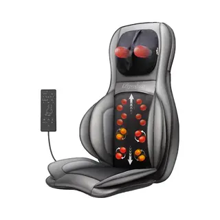 Lifeproducts - Shiatsu-Massagesitz - Mit Nacken-, Rücken- Und Oberschenkelmassage - Einstellbare Wärmefunktion - Schwarz