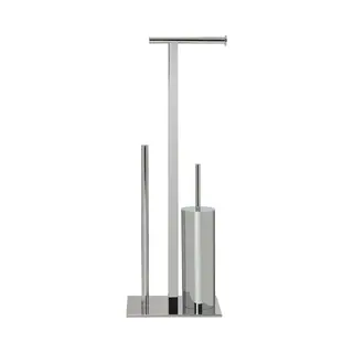 Sealskin Square - Toiletbutler - Toiletborstel Met Houder En Toiletrolhouder - Chroom