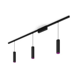 Philips by Signify Philips Hue White and colour ambience Perifo straight ceiling base kit (3 pendants)