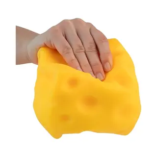 Awr Premium Kwaliteit Cheese Squishy / Kaas Stressbal | Anti Stress Speelgoed | Tik-Tok Fidget - Geel