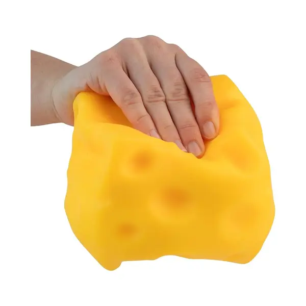 Awr Premium Kwaliteit Cheese Squishy / Kaas Stressbal | Anti Stress Speelgoed | Tik-Tok Fidget - Geel thumbnail