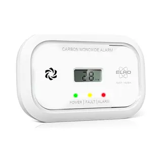 Elro FC5003 Koolmonoxidemelder Met 10-jarige Sensor En Display - Co-melder Voldoet Aan Europese Norm EN50291