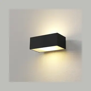Artdelight Eindhoven100 - Wandleuchte - 13 X 8, 2 X 5 Cm - 2 X 5W Dimmbare Led Inkl - IP54 - Schwarz