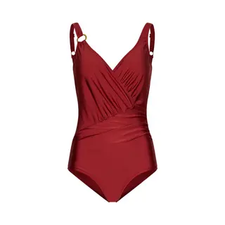 Pastunette - Badpak - Glow - Rood - Satijn - Corrigerend - Maat 40