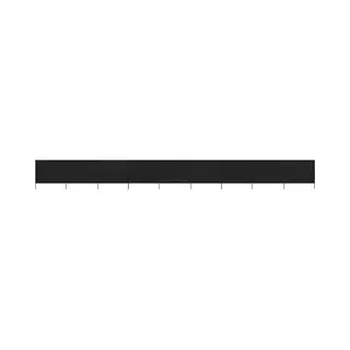 VidaXL 9-teiliges Windschutzgewebe 1200 X 160 Cm Schwarz