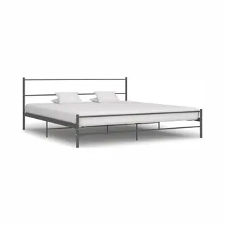VidaXL Bedframe Metaal Grijs 180x200 Cm