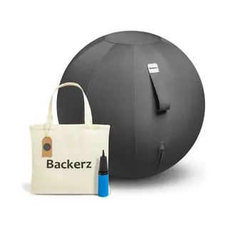 Backerz Sitzball - Ergonomische Sitzmöbel Für Büro Und Heimbüro - Langlebiger Stoff, Gymnastikball - Fitness-Ball, Ballstuhl Mit Ballauflage -