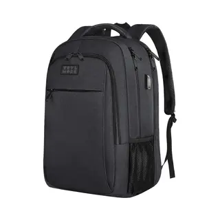 Trvlmore Rucksack - 28L - 15.6 Zoll - Laptop-Rucksack - Schultasche - Unisex - Spritzwassergeschützt Schwarz