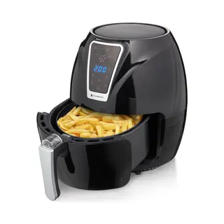 KitchenBrothers 8720195252061 friteuse Enkel 3,5 l Vrijstaand 1300 W Heteluchtfriteuse Zwart