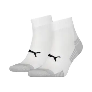 Puma Sport Cushioned Quarter (2-pack) - Hoge Enkelsokken - Wit