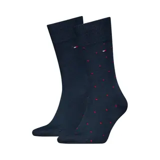 Tommy Hilfiger Men's Dot Classic Sock, Navy, 43-46 (2er Pack)