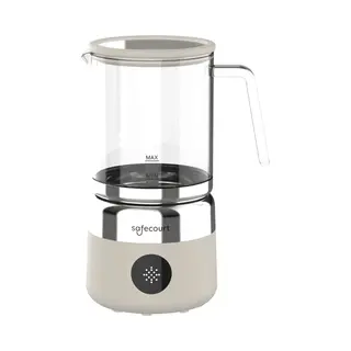 Safecourt Kitchen Safecourt Milchaufschäumer Elektrisch Spülmaschinenfest - Elektrischer Milchaufschäumer Induktion [500ml Glasbehälter Abnehmbar] - Milchschaum