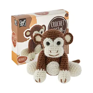 Craft Id Apen Haakset | Amigurumi | Haakset | Haakset Voor Kinderen En Volwassenen | Pluche Haakpakketten | Gehaakte Dieren | Ervaren Haak