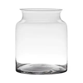 Hakbijl Glass Stijlvolle Bloemenvaas - Glas - Transparant - 23 X 19 Cm - Modern