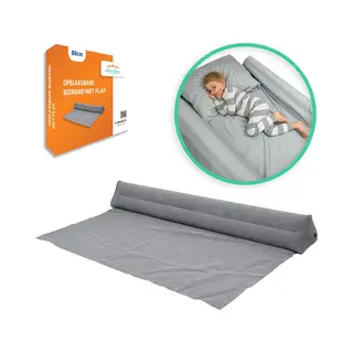 Litalente Opblaasbare Bedrand Met Flap - 80CM - Bedhekje - Uitvalbescherming Voor Peuters En Kinderen - Bedrail En Bedbeschermer - Bedrail - Kinderen - Peuter -