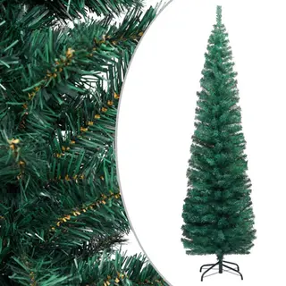 VidaXL Künstlicher Weihnachtsbaum Schlank Mit Ständer Grün 180 Cm Pvc