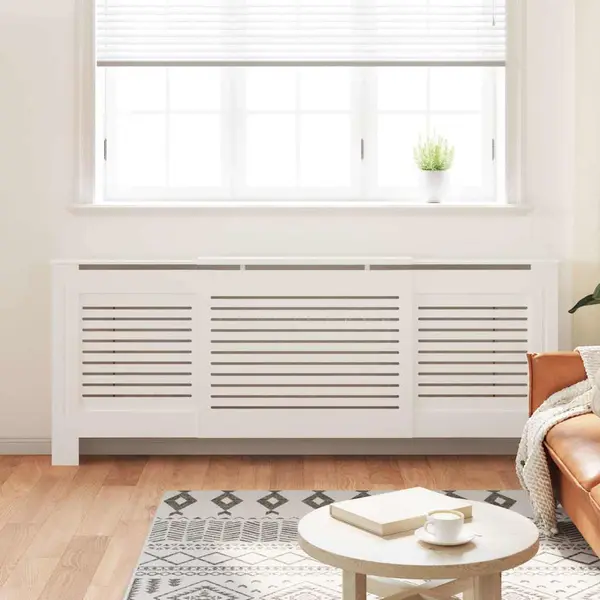 VidaXL Radiatorombouw 205 Cm Mdf Wit thumbnail