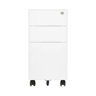 Aktenschrank Mit Rollen Weiß 30x45x59 Cm Stahl - Vidaxl