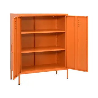 VidaXL Lagerschrank Orange 80x35x101, 5 Cm Stahl