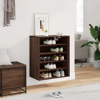 Schuhschrank Braun Eichen-optik 60x35x70 Cm Holzwerkstoff Vidaxl