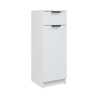 VidaXL Badschrank Weiß 32x33, 5x90 Cm Holzwerkstoff