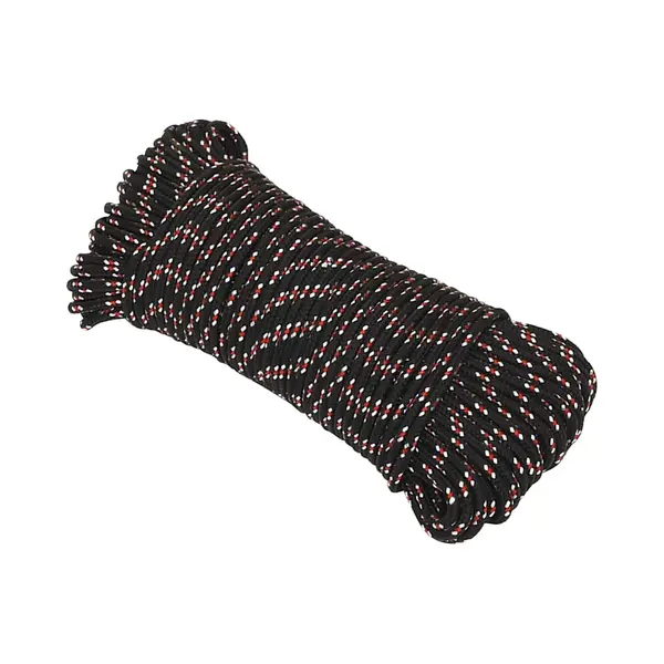 VidaXL Boot Touw 3 Mm 50 M Polypropyleen Zwart thumbnail