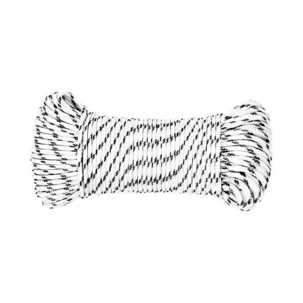 VidaXL Bootsseil Geflochten Weiß 3 Mmx50 M Polyester thumbnail